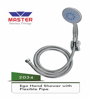 Master Ego Hand Shower (2034) With Flexible Pipe Only in CP